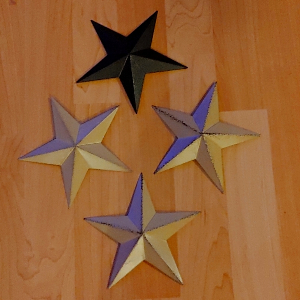 Country style, Decorative metal stars